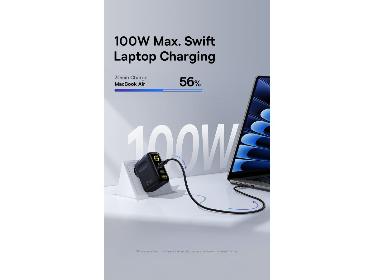 Baseus PicoGo Display Fastcharg.100W Bl.