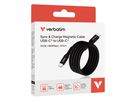 Verbatim Magnetic Cable USB-C 100W Black