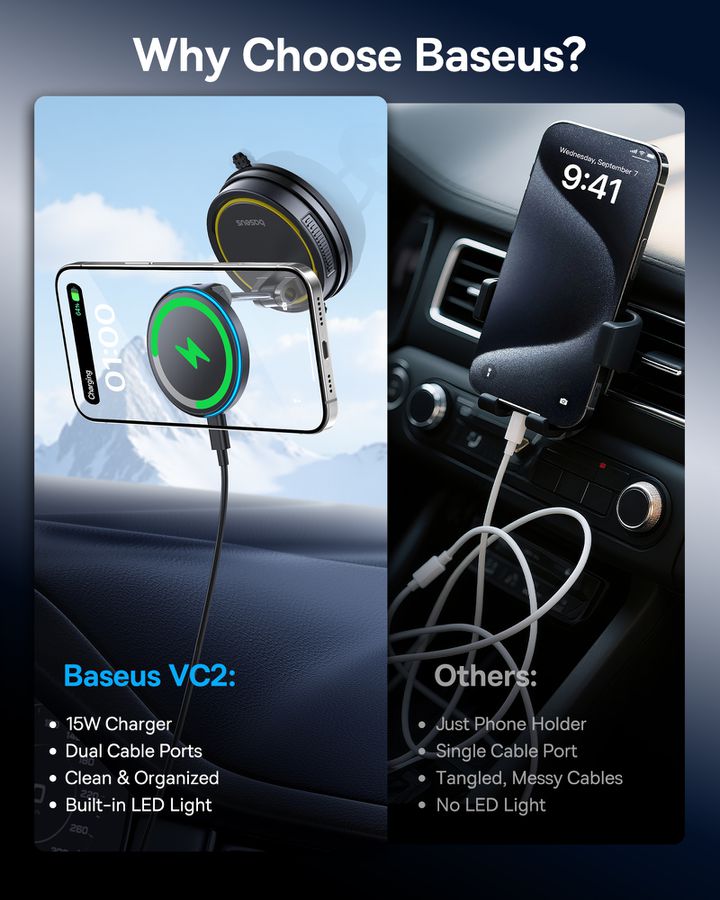 Baseus PrimeTrip VC2 FlexPro charg.Mount