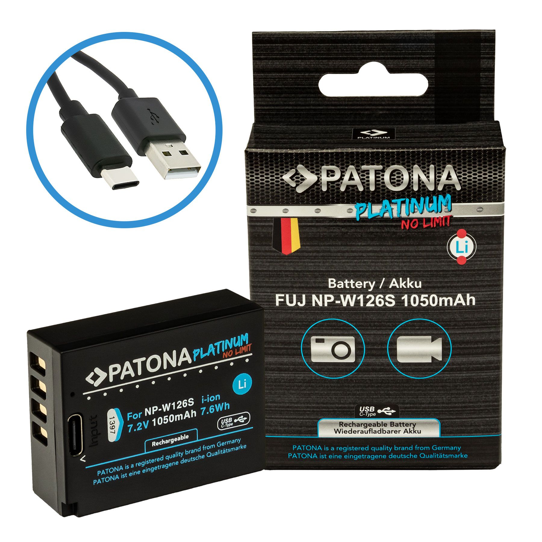 Patona Platinum USB-C Fujifilm NP-W126S