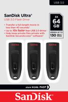 Sandisk Ultra USB 3.0 130MB/s 64GB Trio