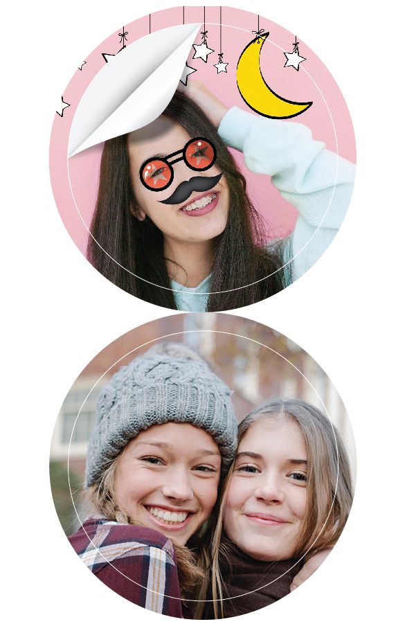 Canon ZP-2030-2C-20 Zink Circle Sticker