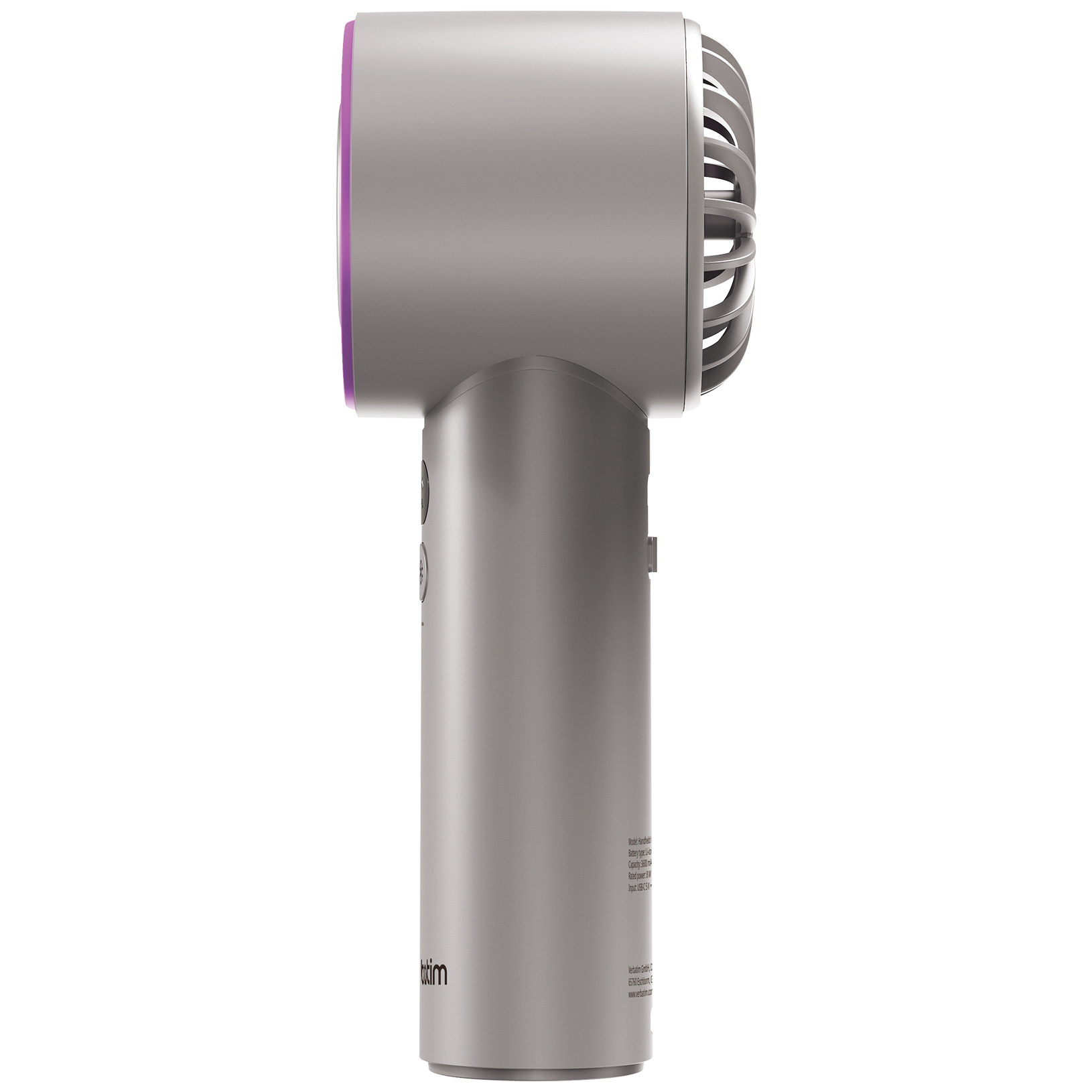 Verbatim IceTouch Handheld Fan Grey