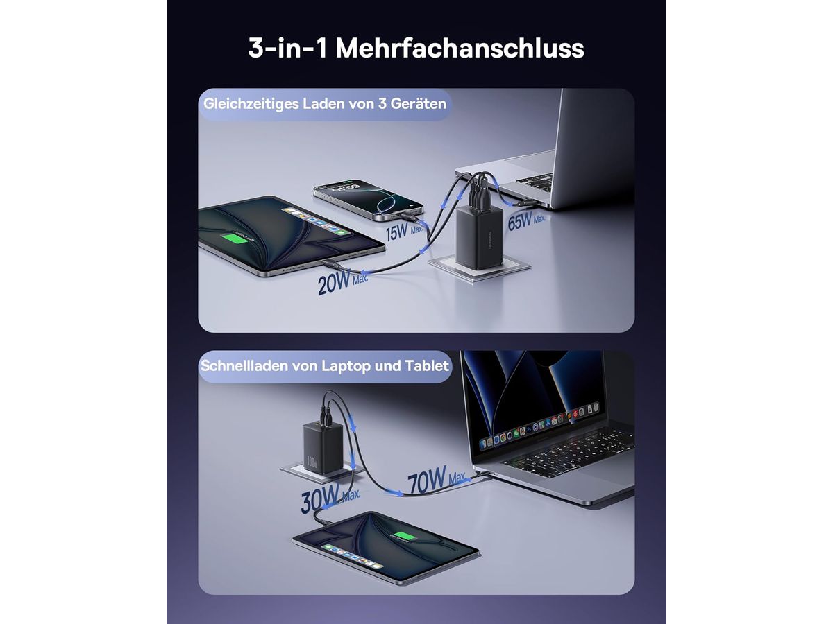 Baseus EnerFill Fastcharger 2C+U 100W