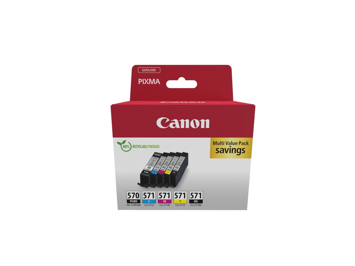 Canon PG-570BK + CLI-571 Multi Pack