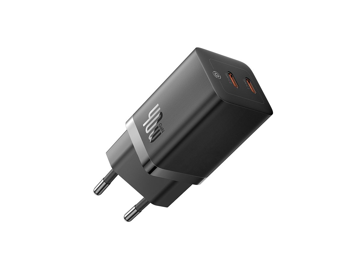 Baseus GaN5 Pro 2 Port Charger 40W Black
