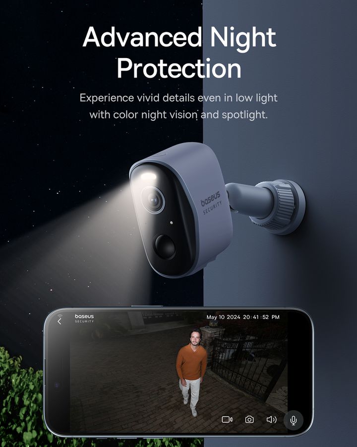 Baseus N1+ Outdoor Camera 2K 2Cam Kit