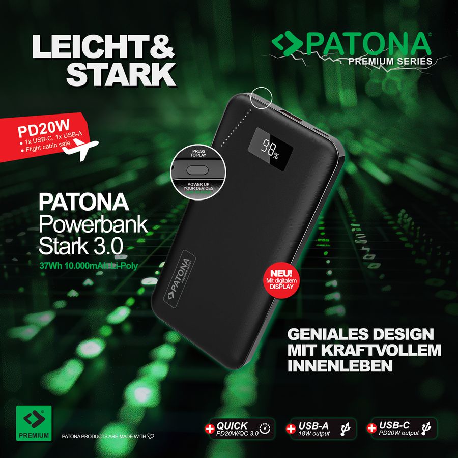 Patona Powerbank PD20W 3.0 10000mAh