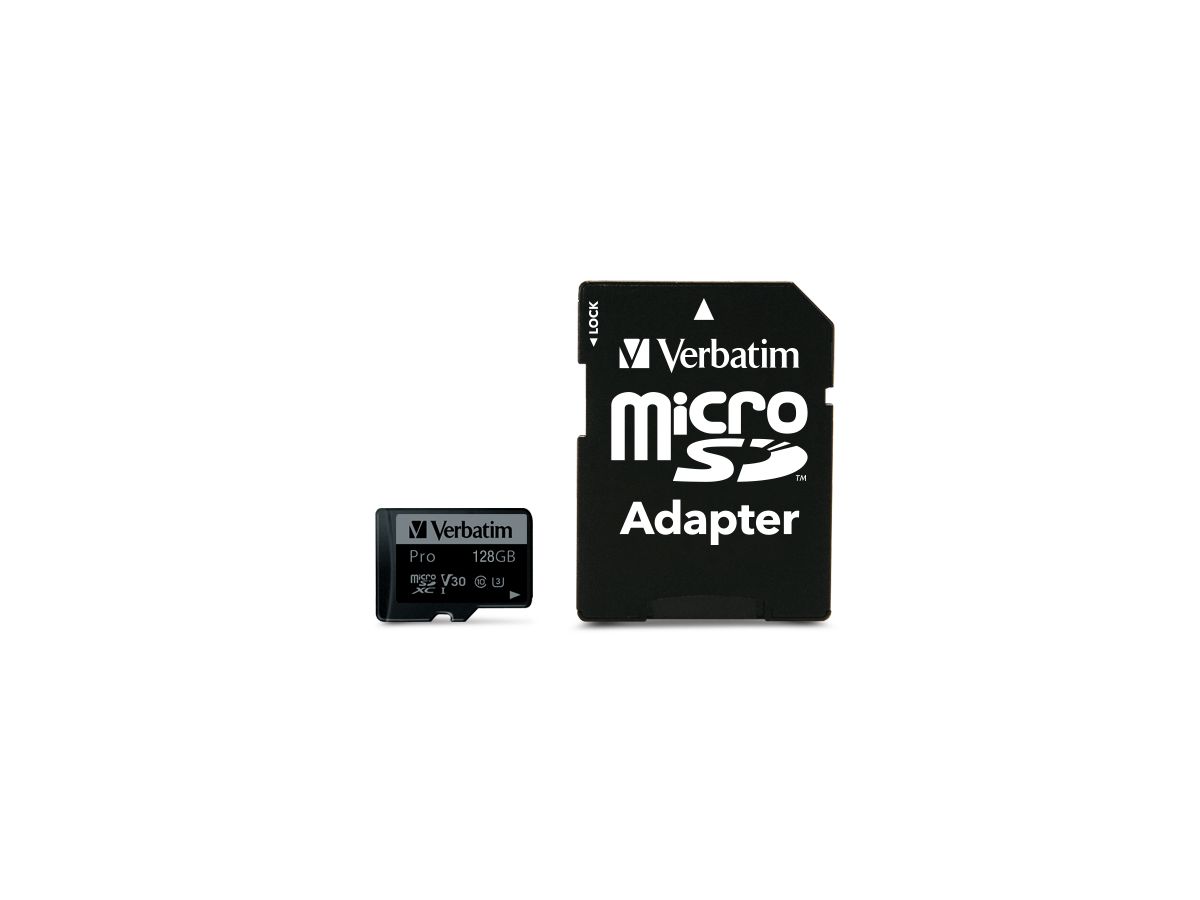 Verbatim Pro U3 128GB microSDXC Card