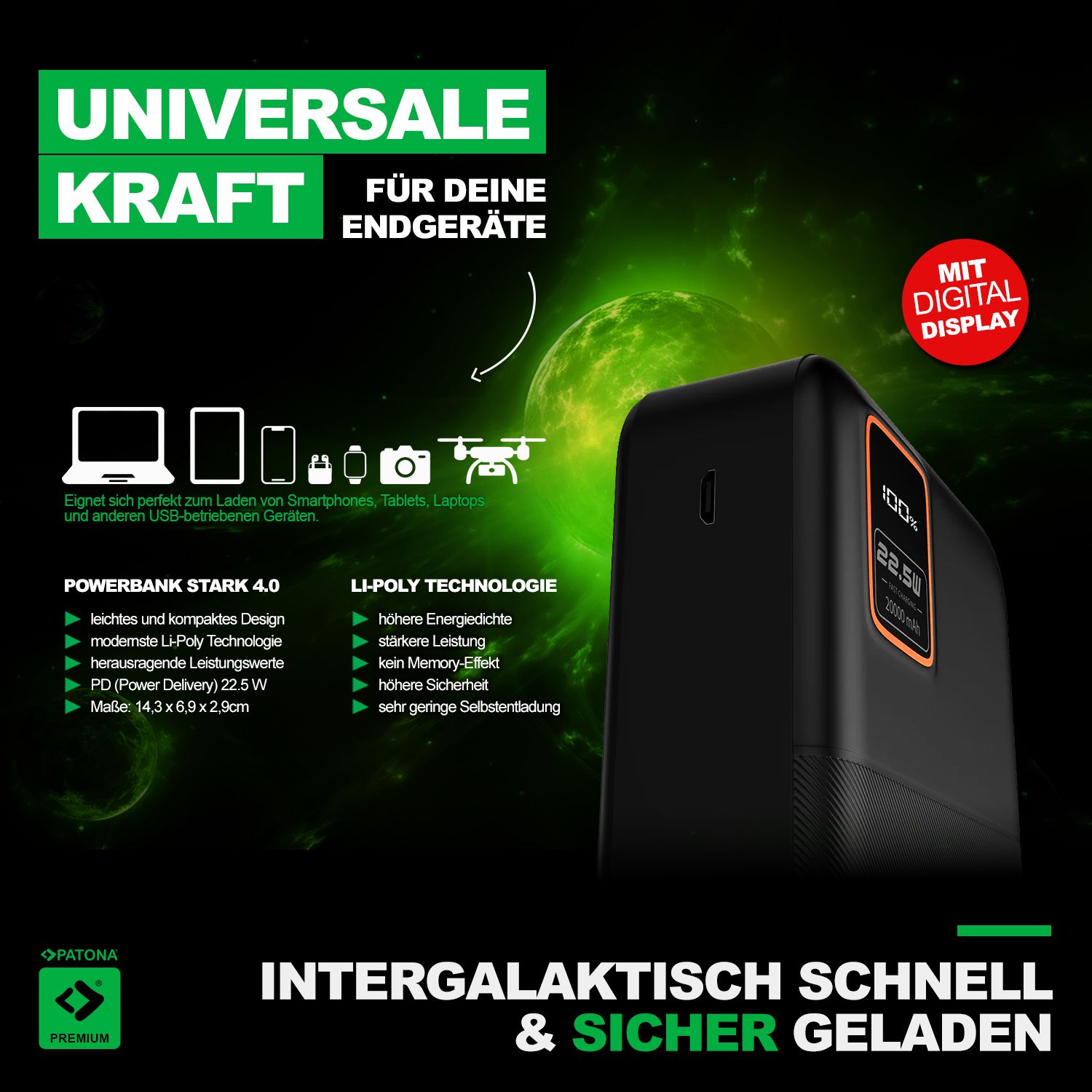 Patona Powerbank Stark 4.0 20000mAh