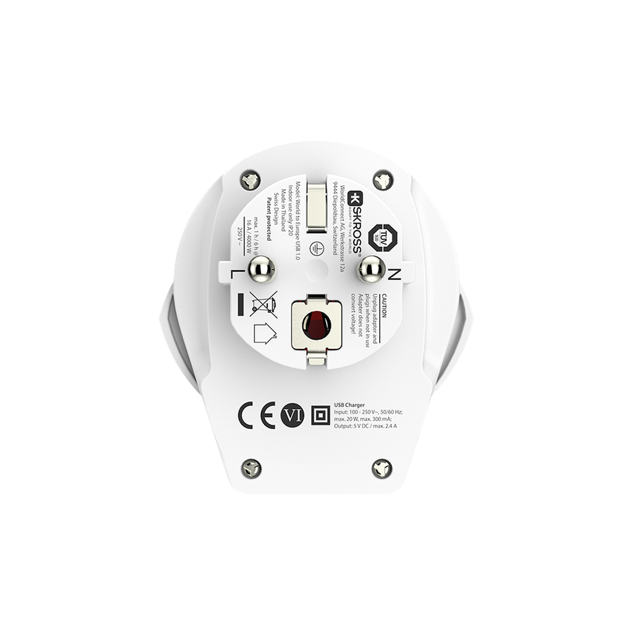 Skross World to Europe USB