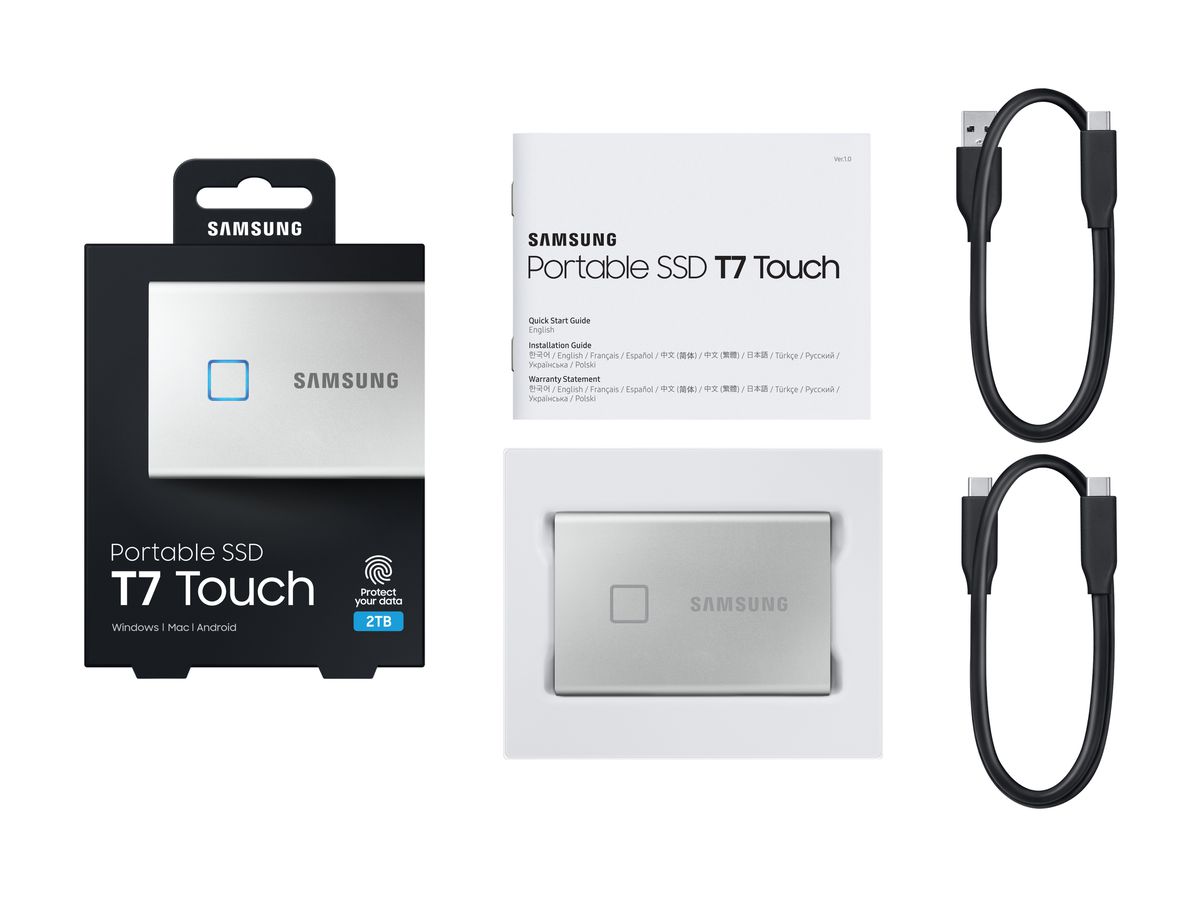 Samsung PSSD T7 Touch 1TB silver