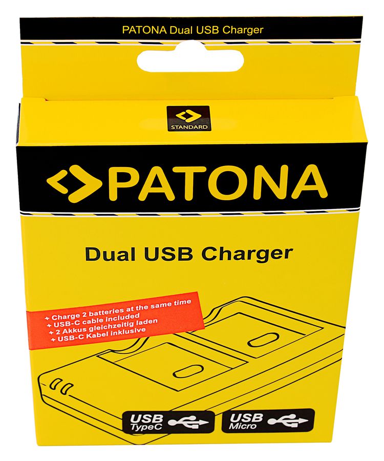 Patona Ladege. Dual USB Olympus BLN1