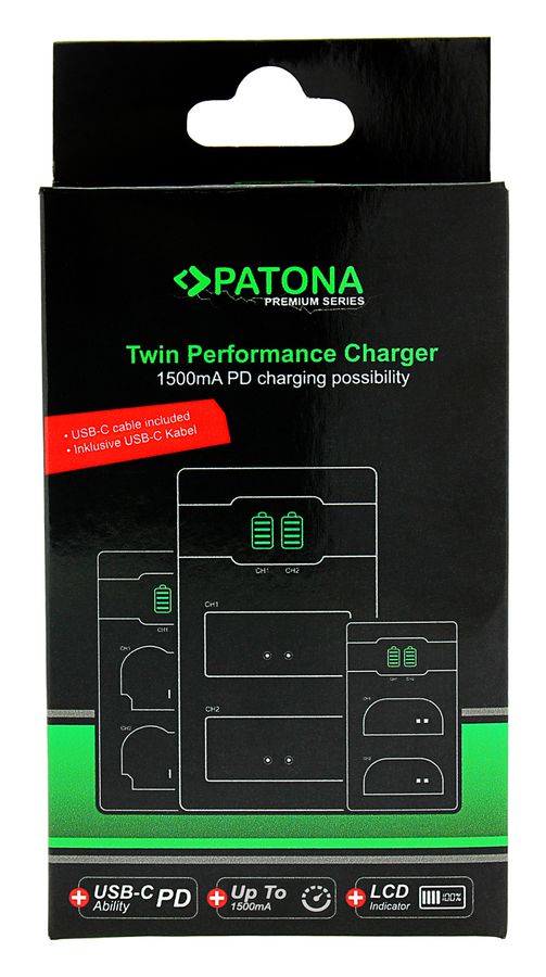 Patona Premium Twin Charger Canon LP-E6