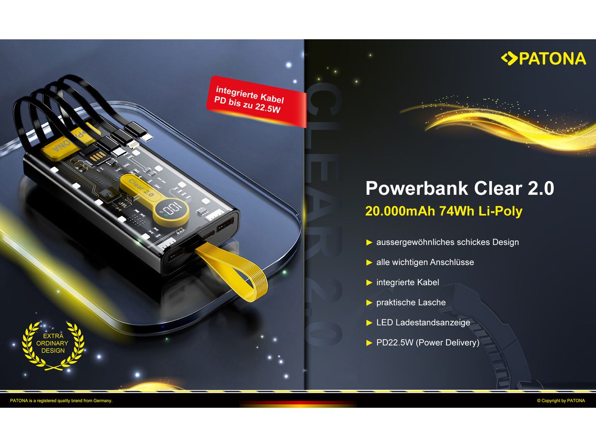 Patona Powerbank Pocket 4C 10000mAh