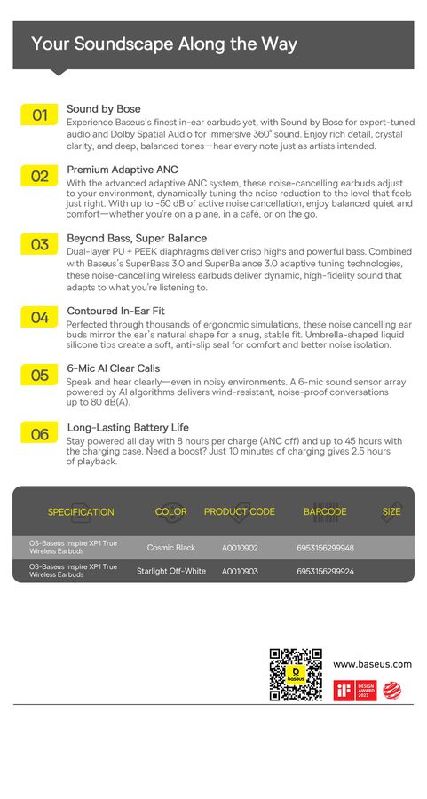 Baseus Inspire XP1 Cosmic Black