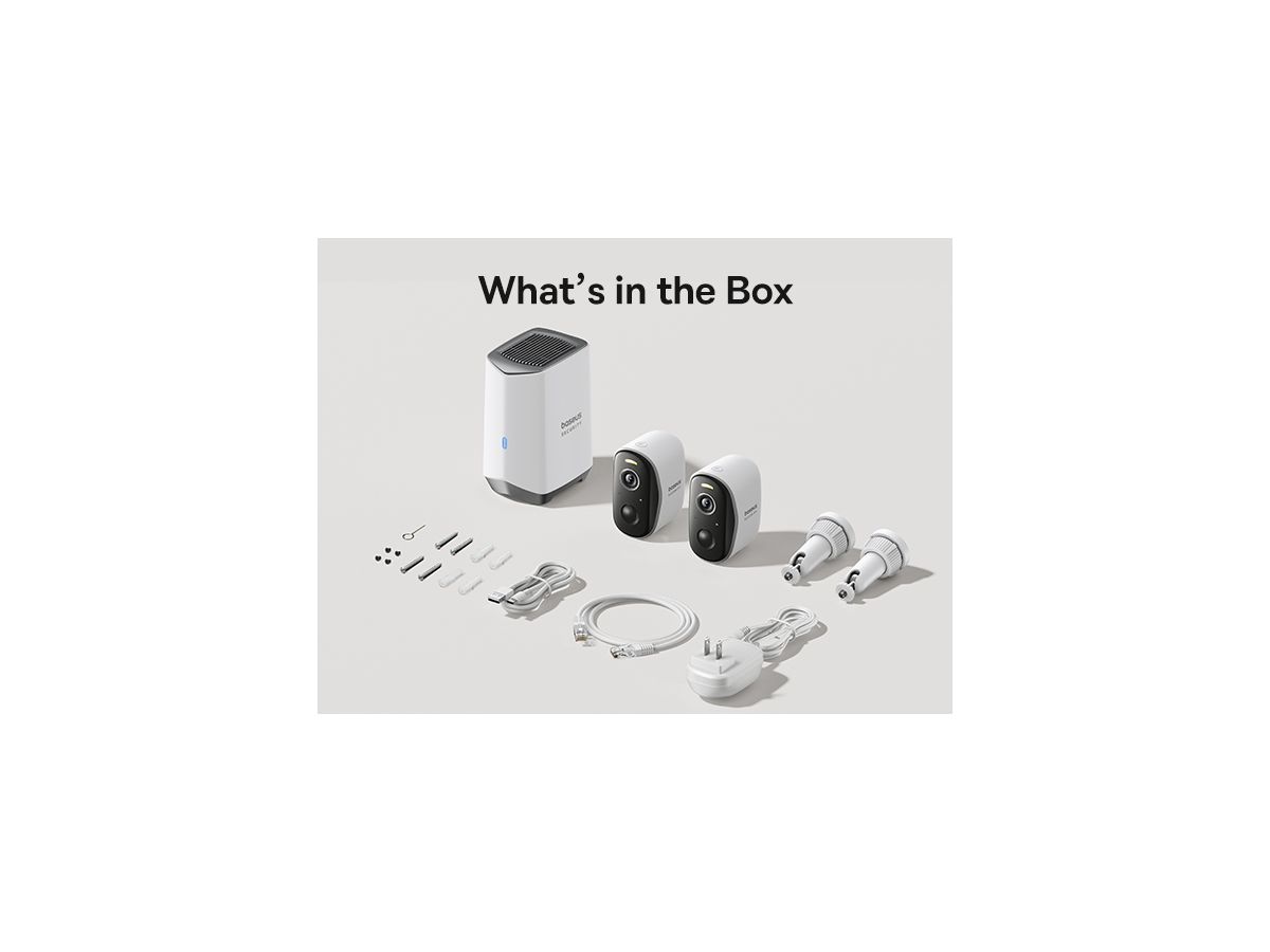 Baseus N1+ Outdoor Camera 2K 2Cam Kit