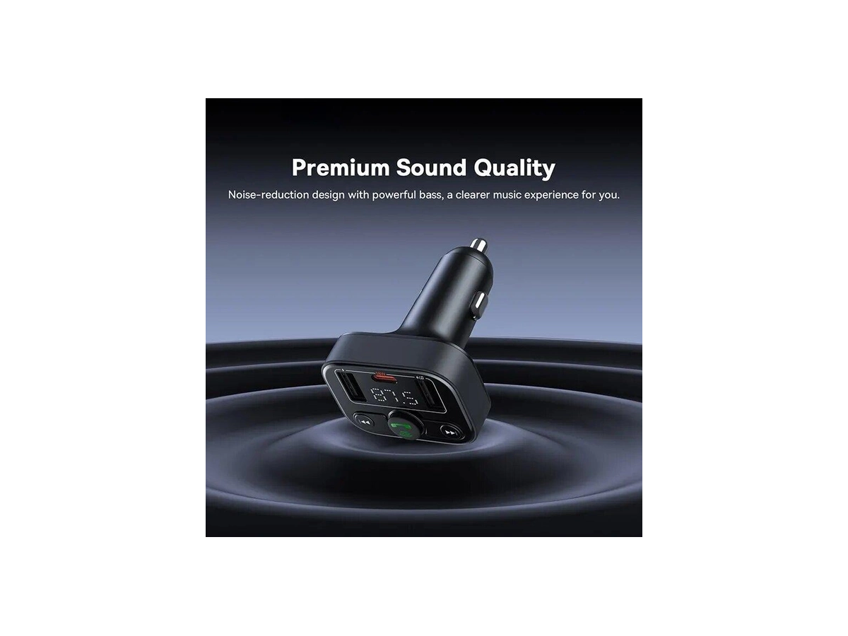 Baseus Car FM Transmitter Cluster Black