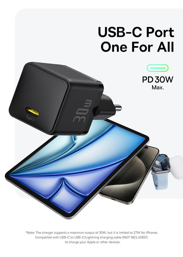 Baseus Palm Fastcharger 1C 30W Bl.