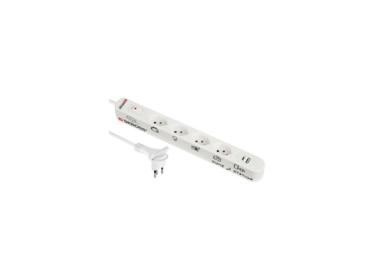 Skross Home Station USB AC 4xT13