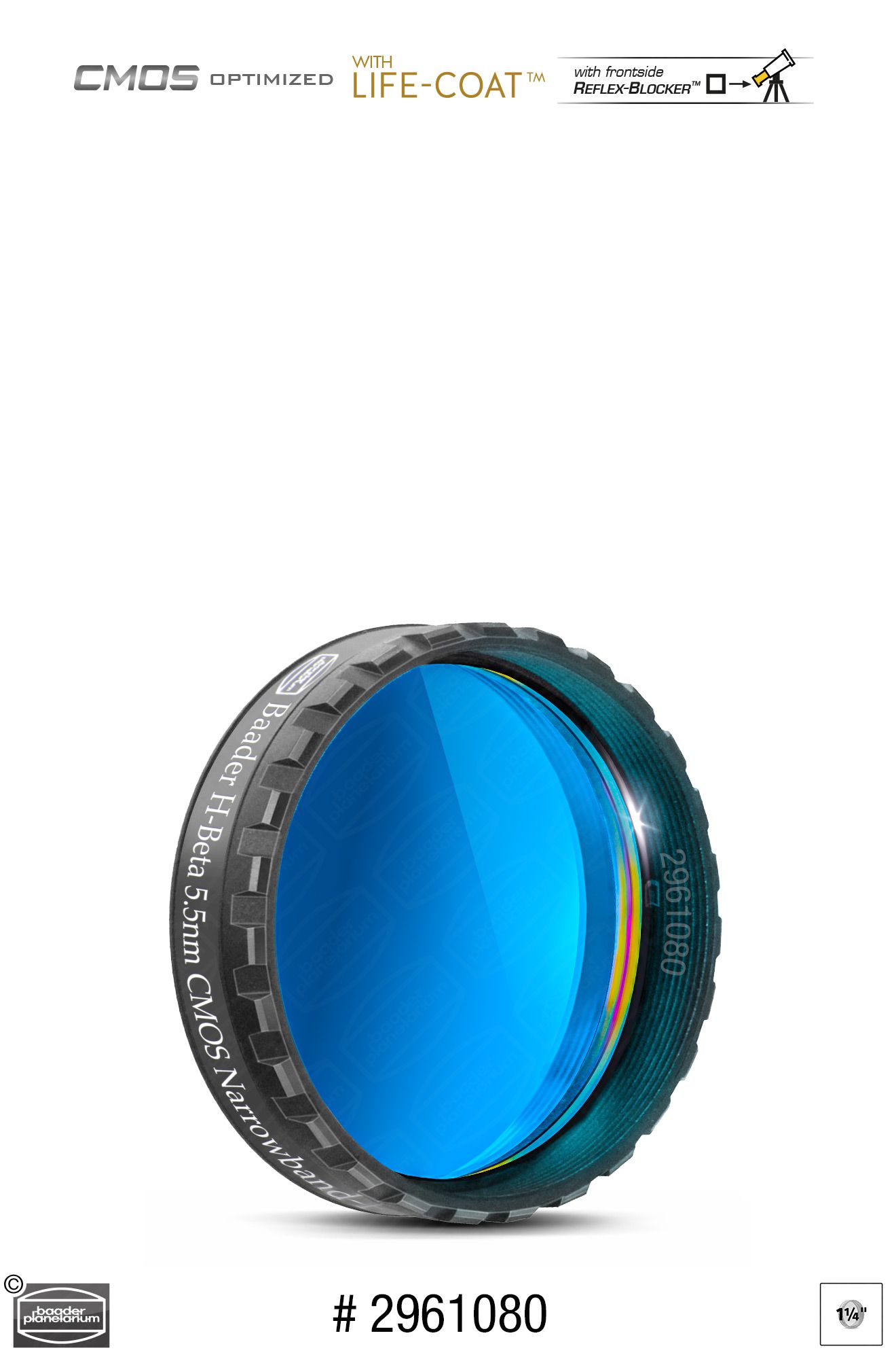 Baader Schmalband H-beta 5.5nm 1.25"