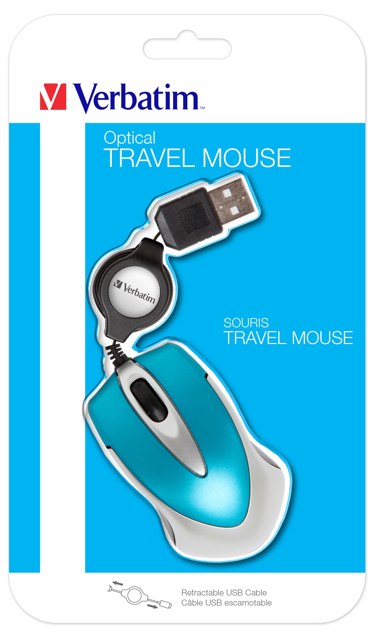 Verbatim Go Mini Travel Mouse Blue