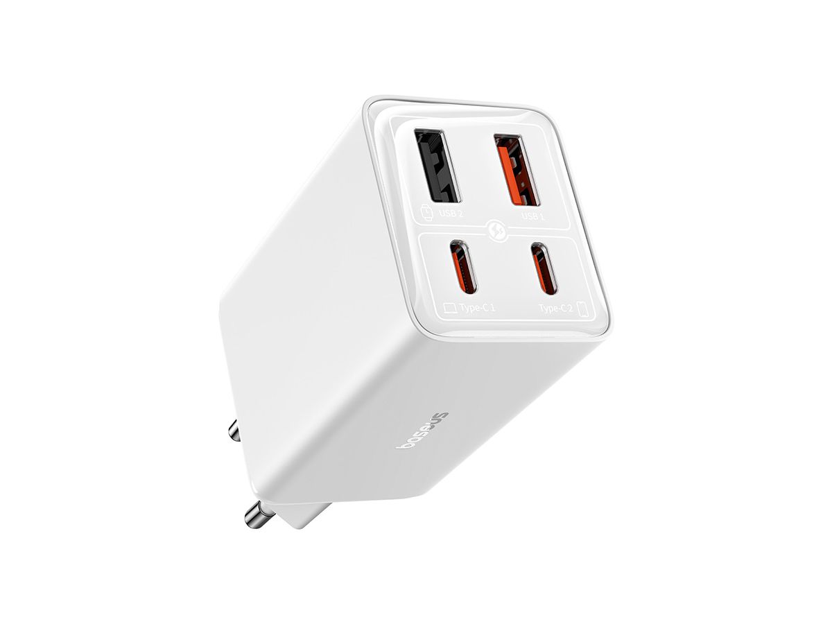 Baseus GaN6 Pro 4 Port Charger 65W White