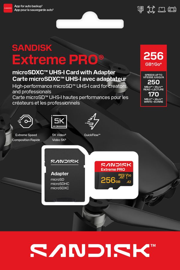 SANDISK Extreme PRO micro SDXC 256GB