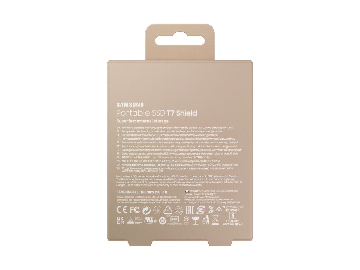 Samsung PSSD T7 Shield 2TB beige