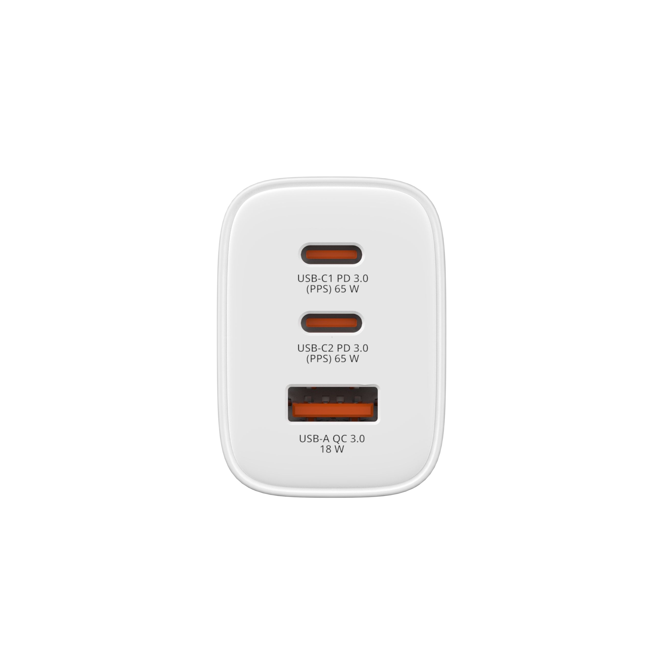 Verbatim GaN 3 Port Charger 65W White