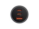 Baseus Triple Car Charger 65W Dark Gray