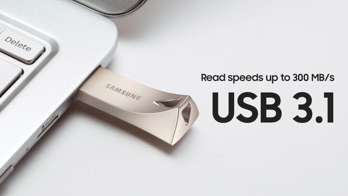 Samsung USB3.1 Bar Plus Silver 128GB