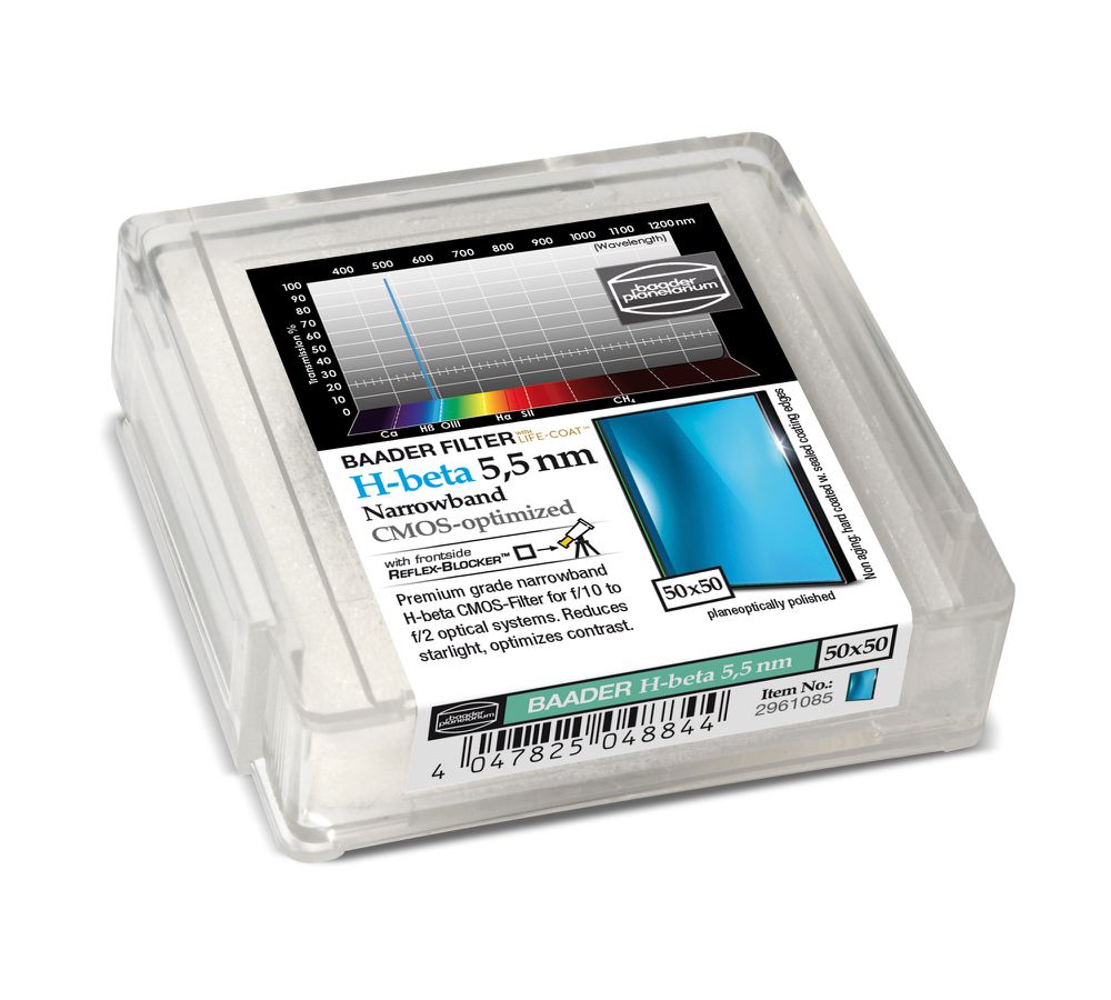 Baader Schmalband H-beta 5.5nm 50x50mm