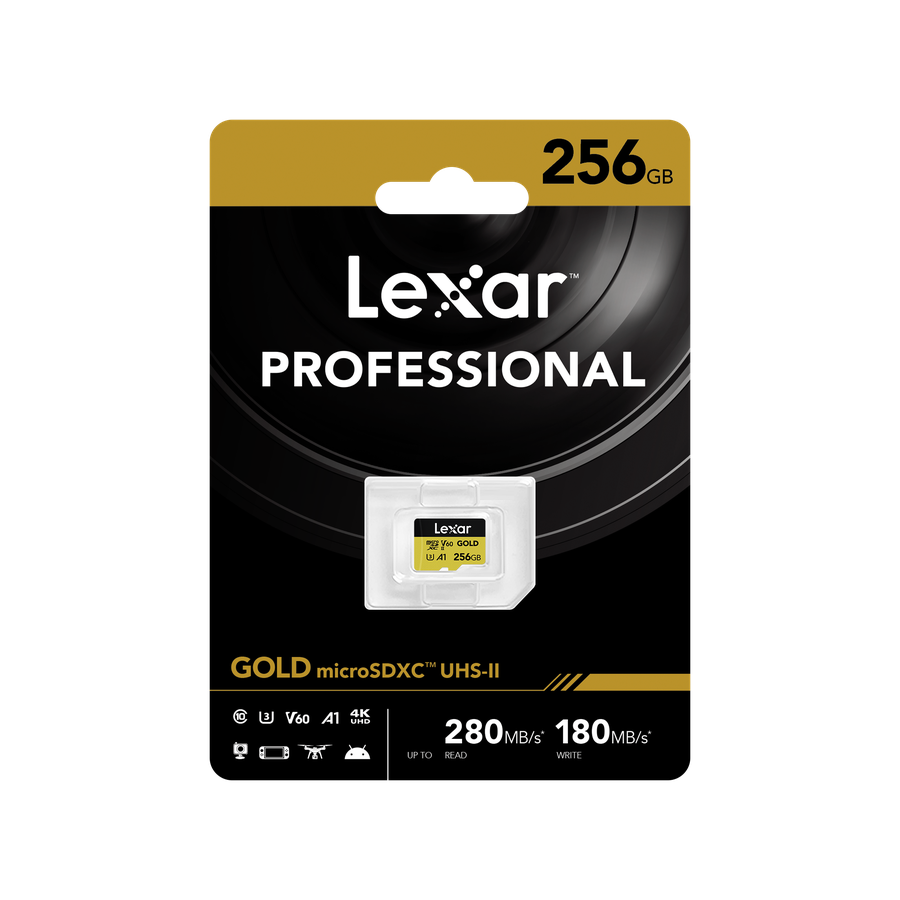 Lexar micro SDXC 280MB/s 256GB Gold