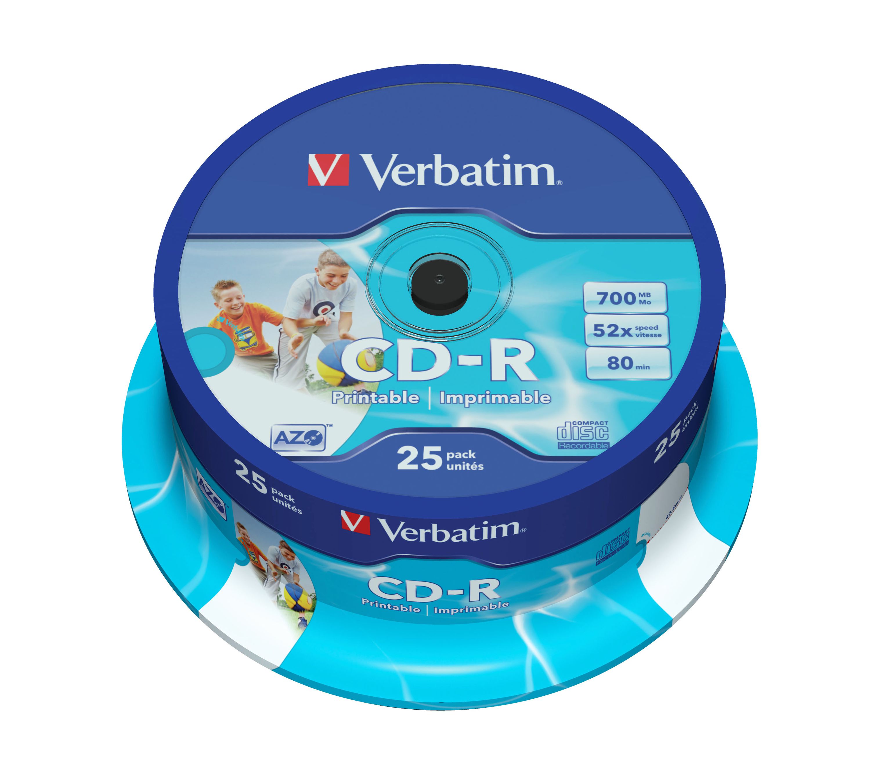 Verbatim CD-R Spindle 700MB 52x Print 25