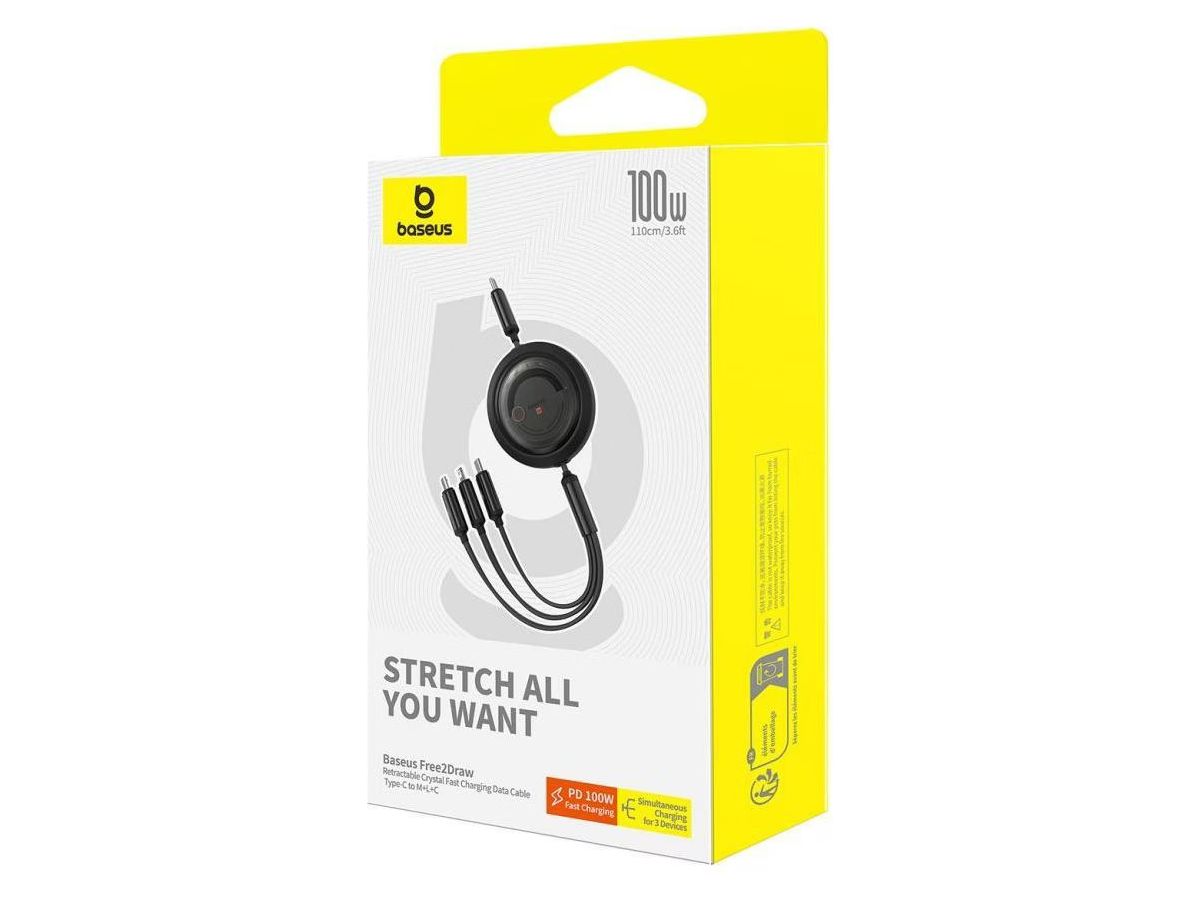 Baseus Free2Draw USB-C 3-in-1 100W 1.1m