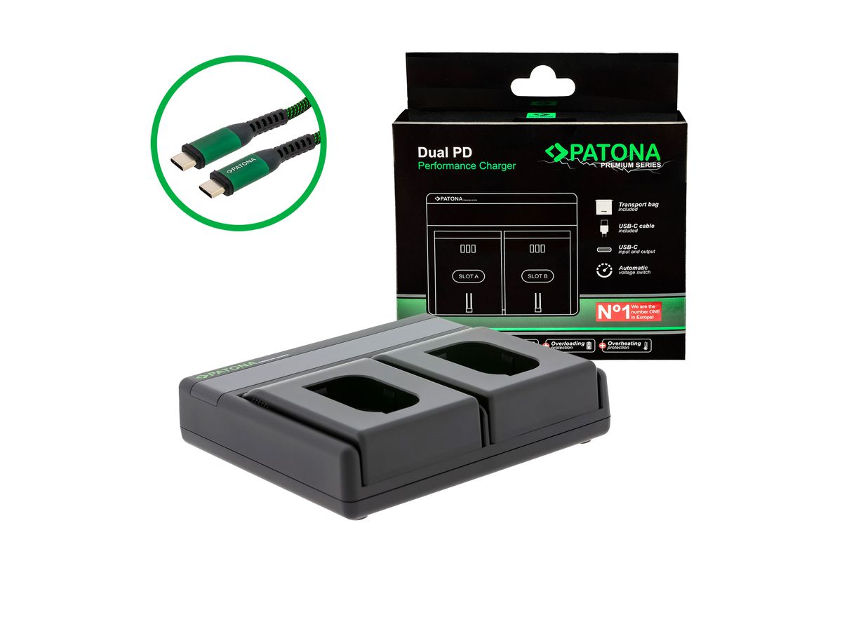 Patona Dual PD Panasonic BLK22 USB-C