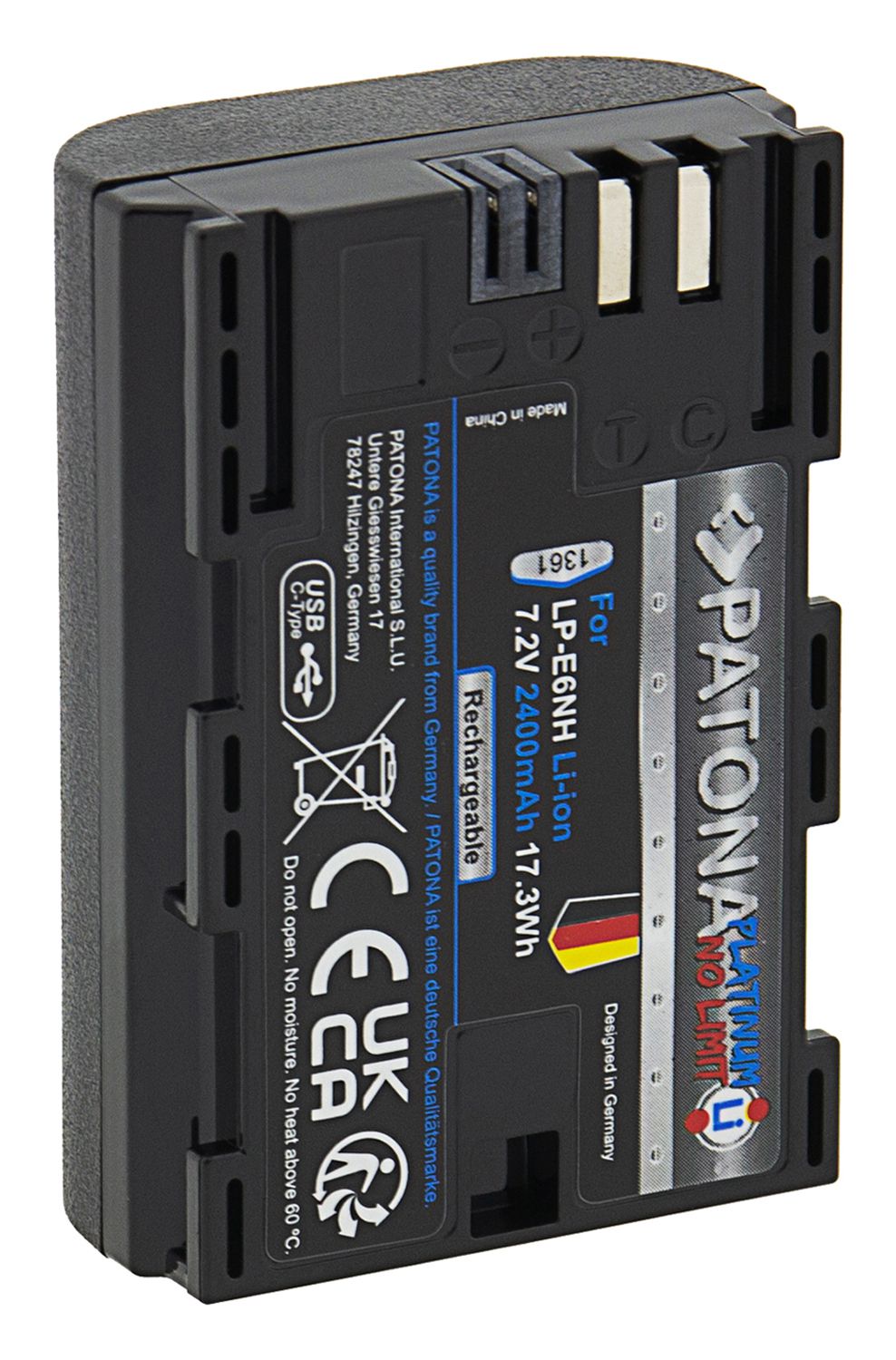 Patona Platinum Canon LP-E6NH USB-C Inp.