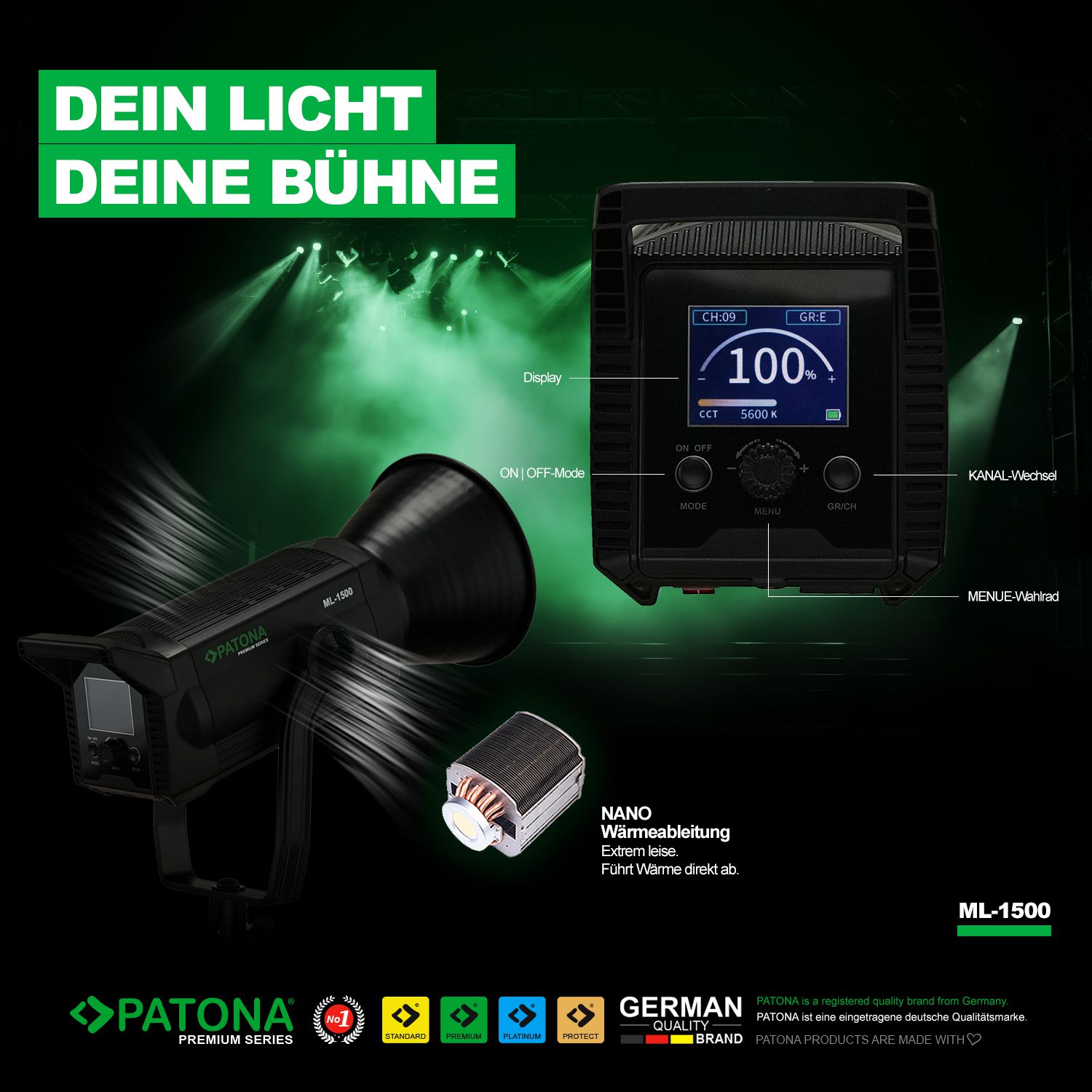 Patona Premium LED Light ML-1500