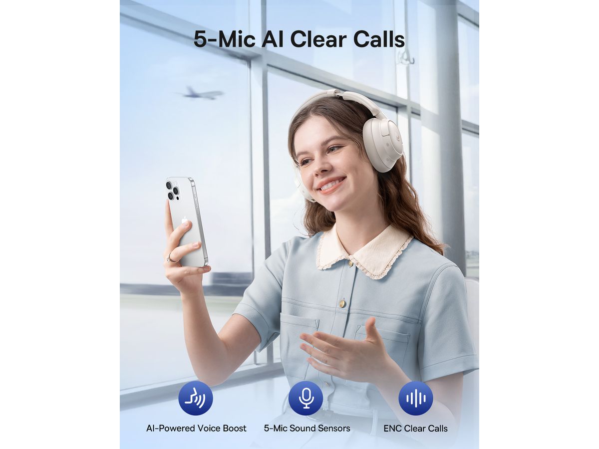 Baseus Bass BH1 NC Wirel ANC Headph Wh