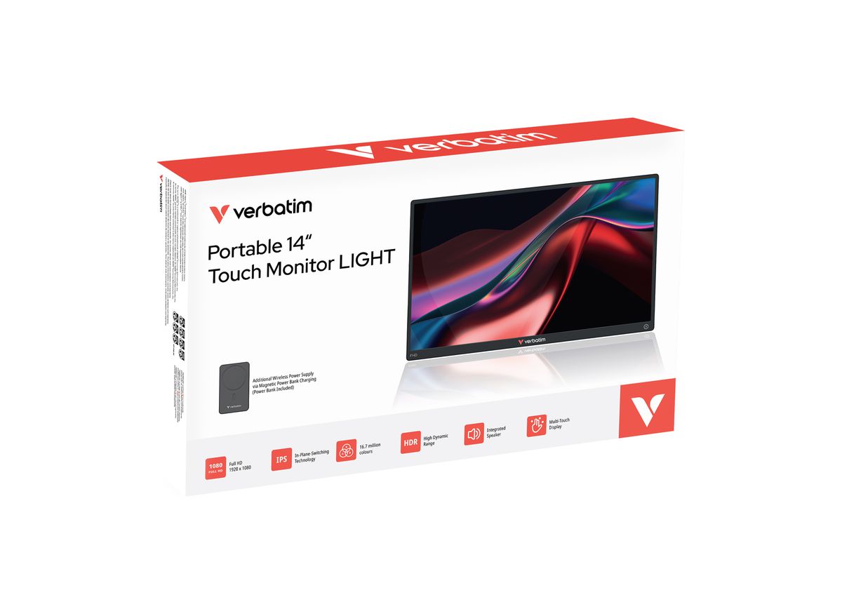 Verbatim Touch Monitor 14" Wireless