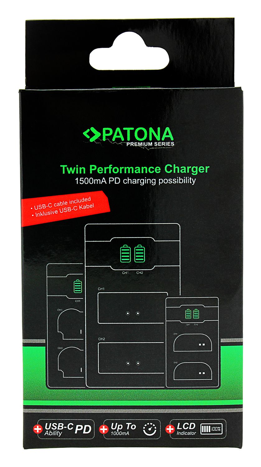 Patona Premium Twin Charger Sony NP-FW50