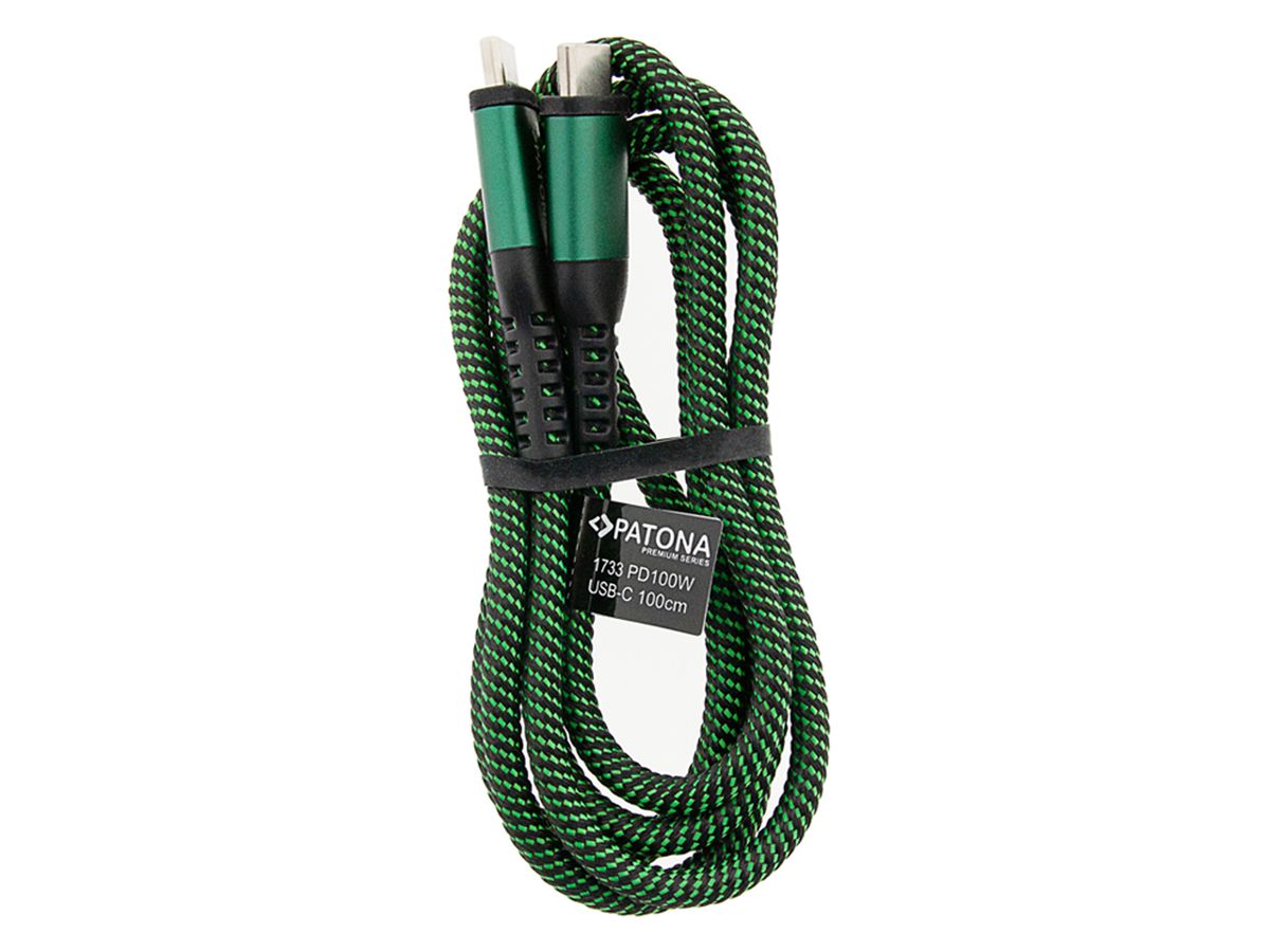 Patona USB C - USB C Kabel PD100W 1m 3A
