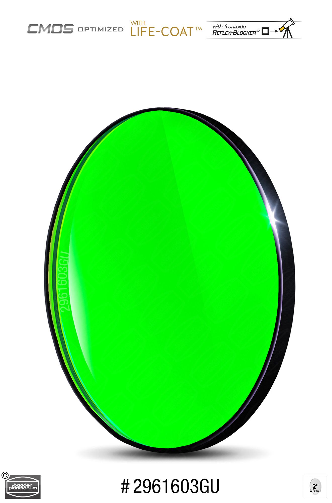 Baader RGB-G 2" Filter ungefasst