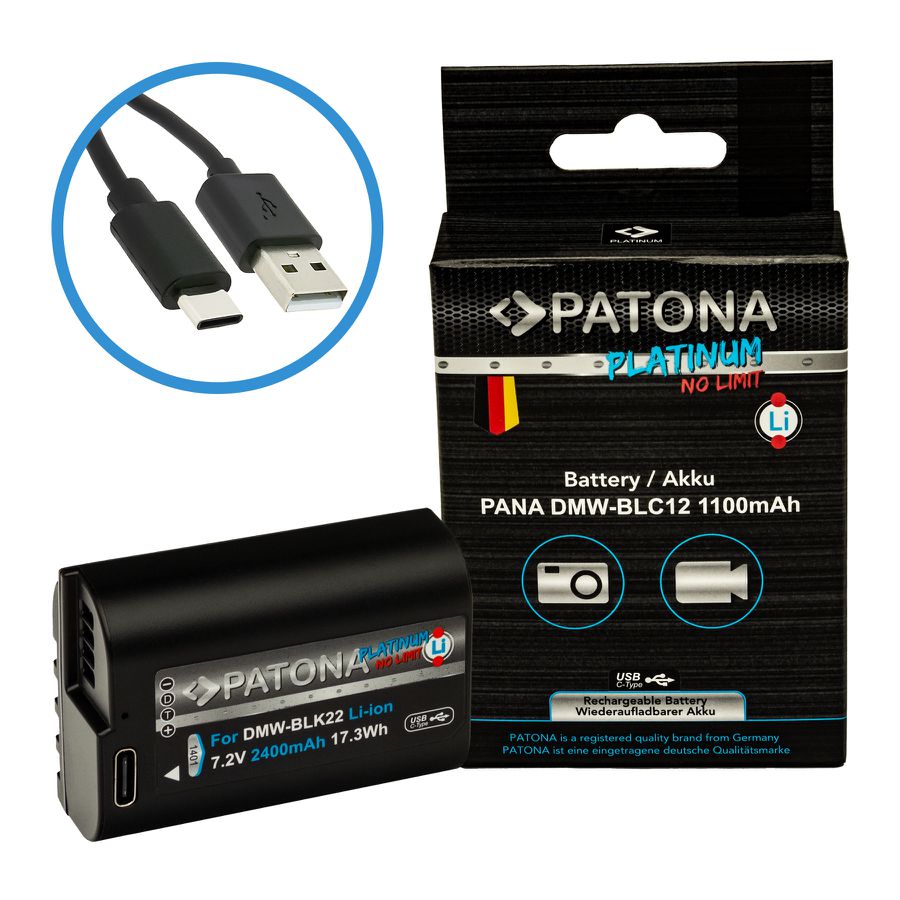Patona Platinum USB-C Panasonic BLC12