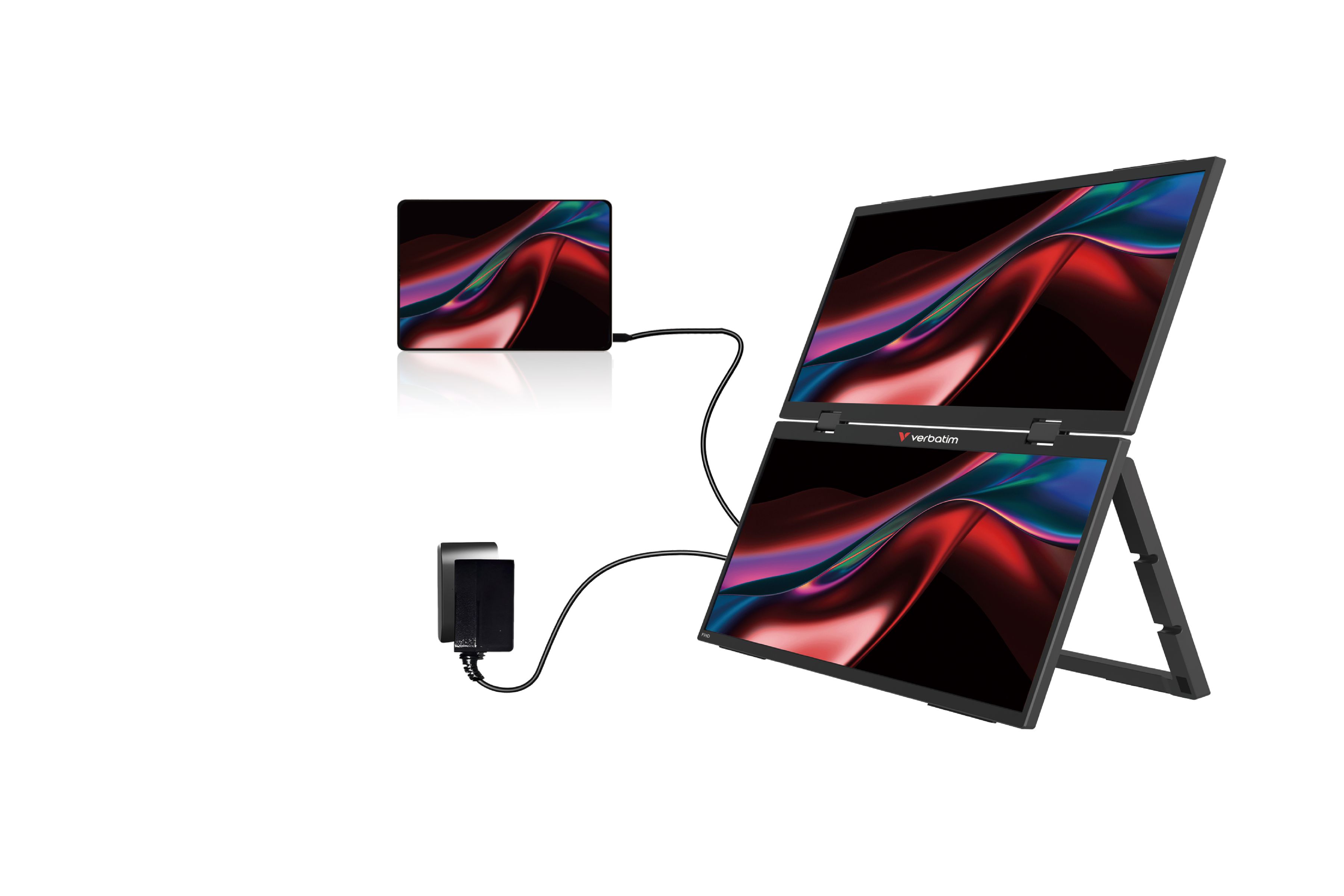 Verbatim Portable 15.6" Dual Monitor