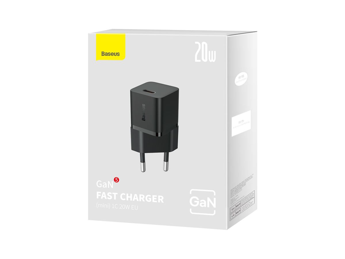 Baseus GaN5 Mini Charger 20W Black