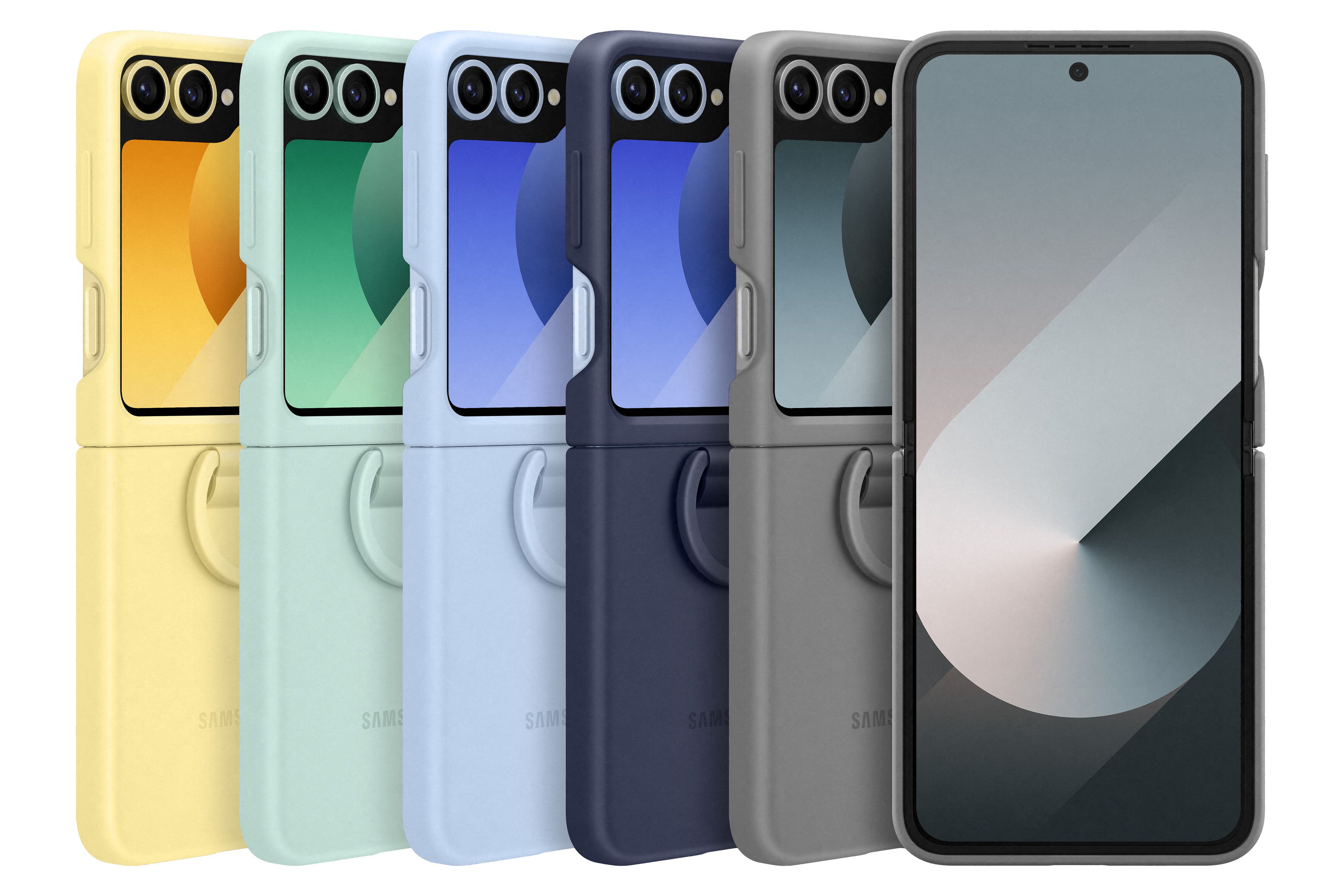 Samsung Flip 6 Silicone Case Gray