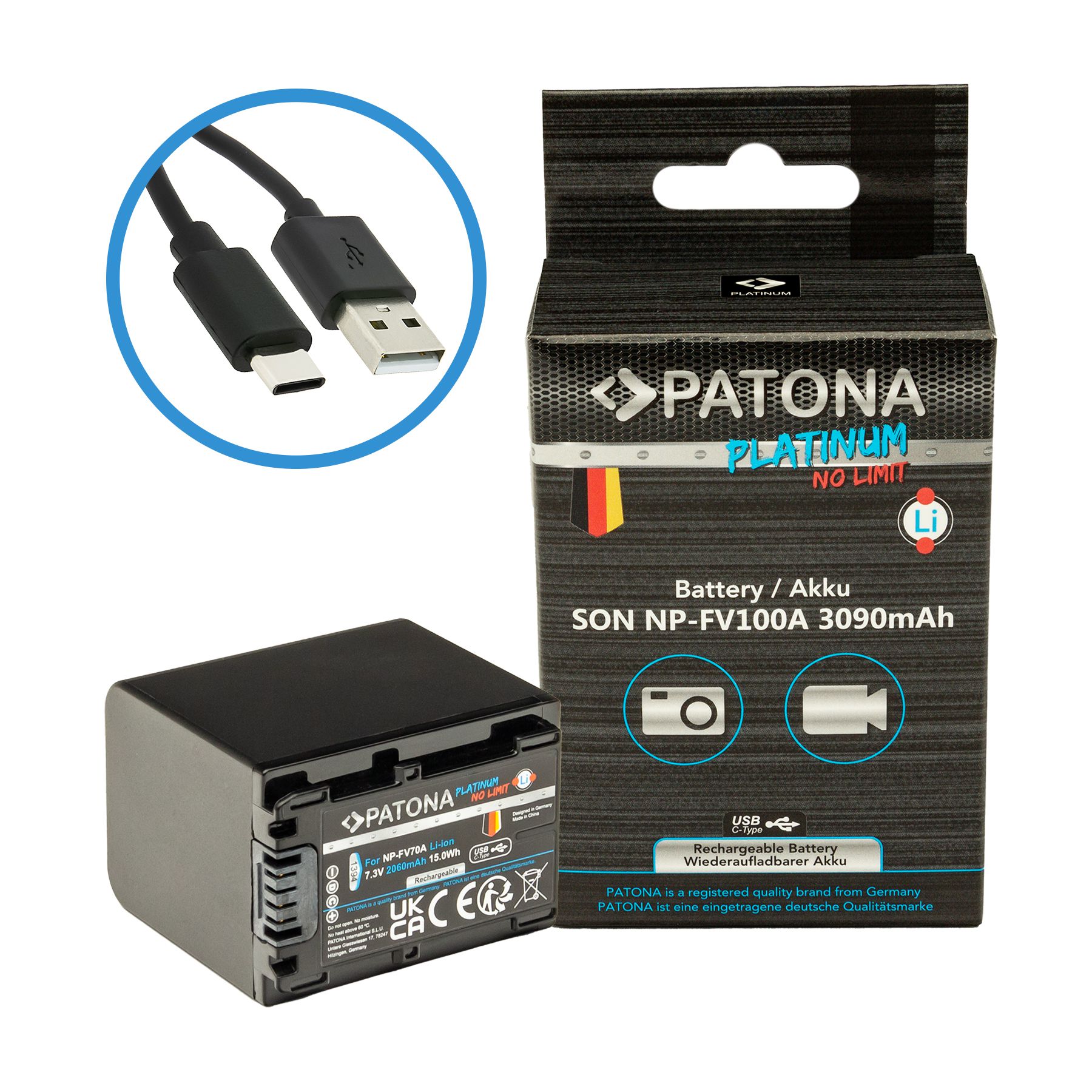 Patona Platinum USB-C Sony NP-FV100