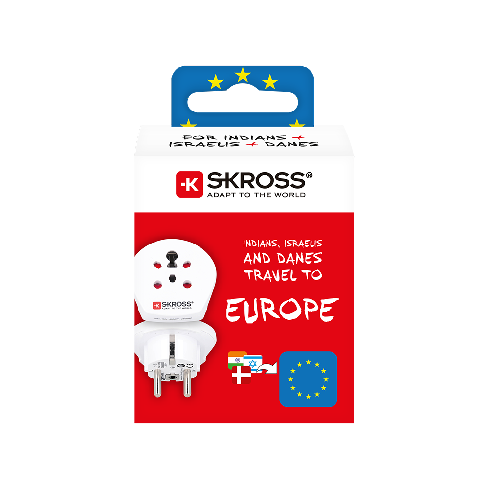 Skross India Israel Denmark to Europe
